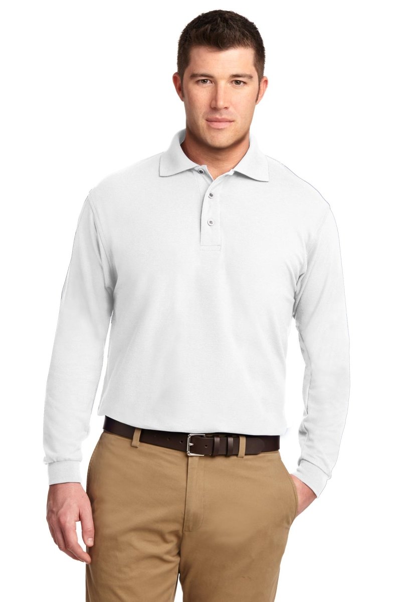 Port Authority® Silk Touch™ Long Sleeve Polo. K500LS - uslegacypromotions