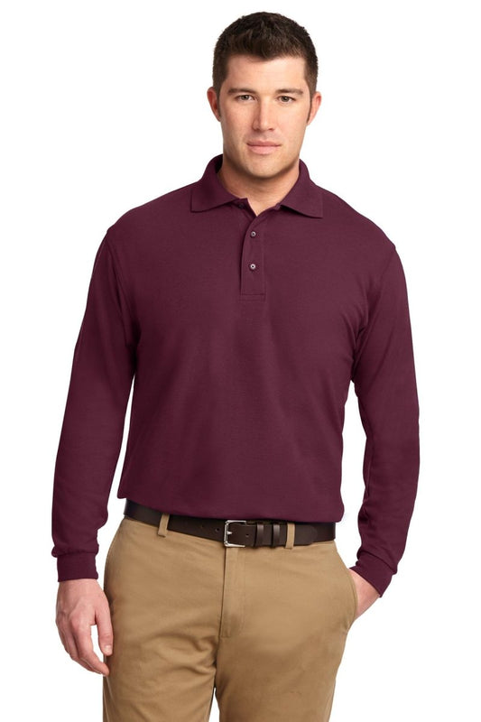 Port Authority® Silk Touch™ Long Sleeve Polo. K500LS - uslegacypromotions