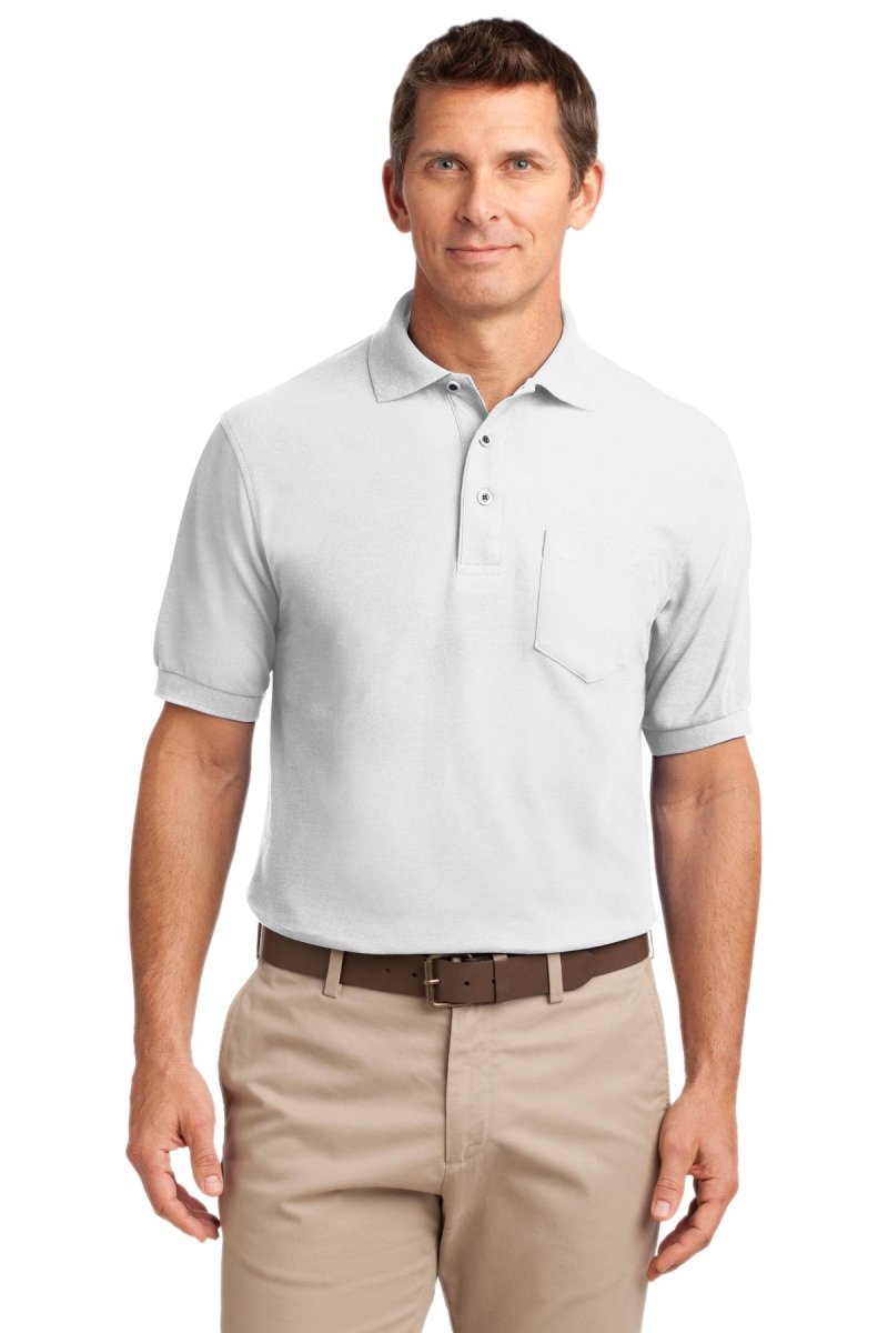 Port Authority® Silk Touch™ Polo with Pocket. K500P - uslegacypromotions
