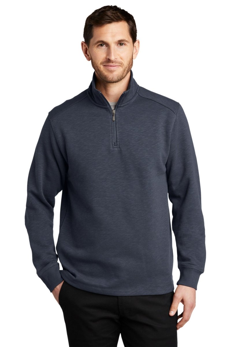 Port Authority® Slub Fleece 1/4-Zip Pullover. F295 - uslegacypromotions