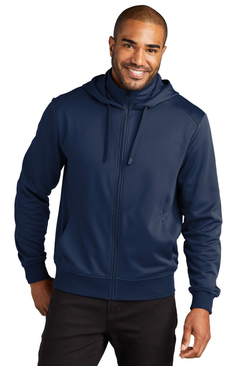Port Authority® Smooth Fleece Hooded Jacket F814 - uslegacypromotions
