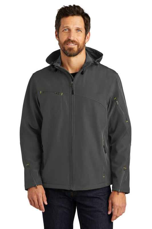 Port Authority® Textured Hooded Soft Shell Jacket. J706 - uslegacypromotions