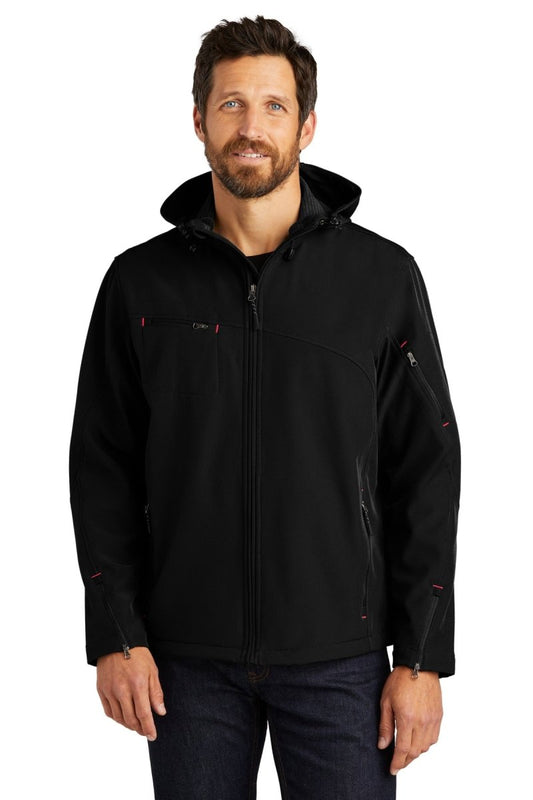 Port Authority® Textured Hooded Soft Shell Jacket. J706 - uslegacypromotions