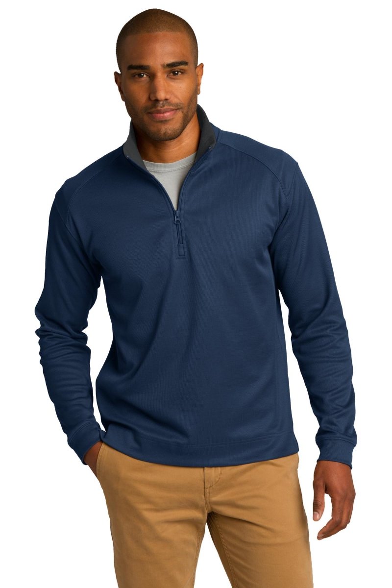 Port Authority® Vertical Texture 1/4-Zip Pullover. K805 - uslegacypromotions
