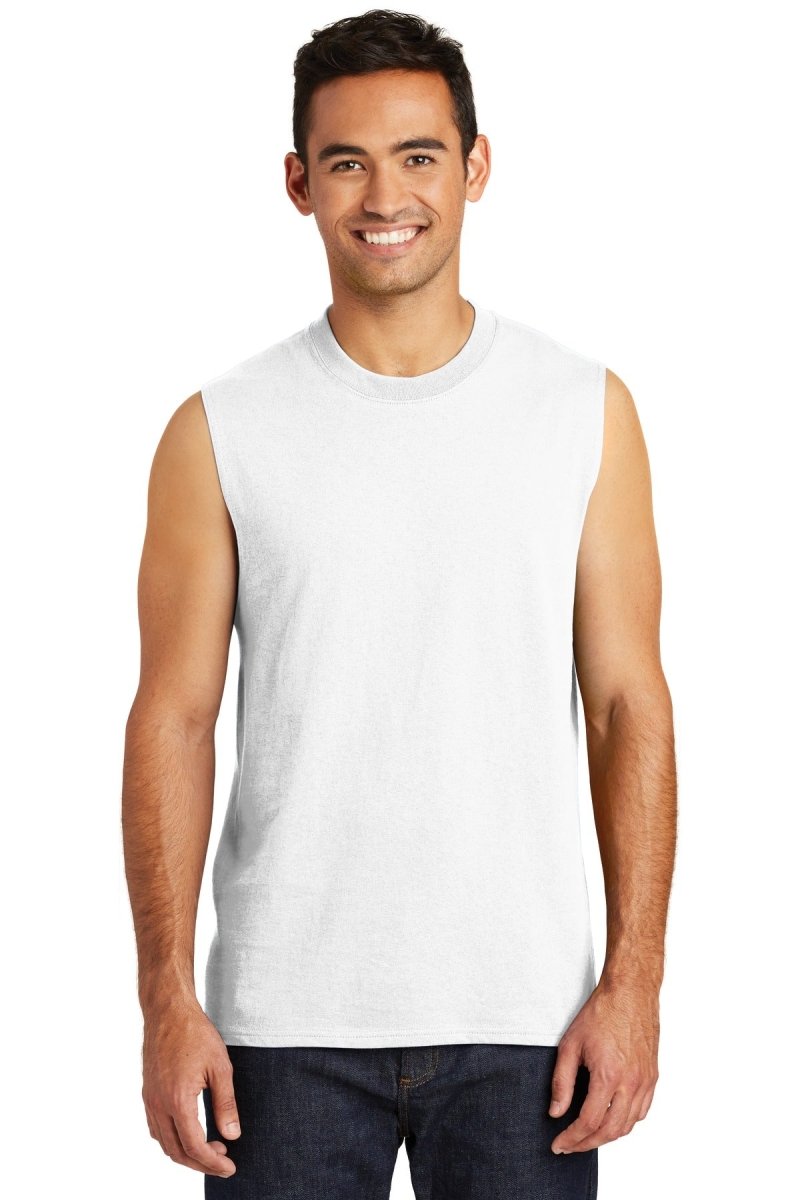 Port & Company ® Core Cotton Sleeveless Tee. PC54SL - uslegacypromotions