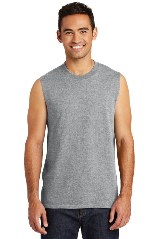 Port & Company ® Core Cotton Sleeveless Tee. PC54SL - uslegacypromotions