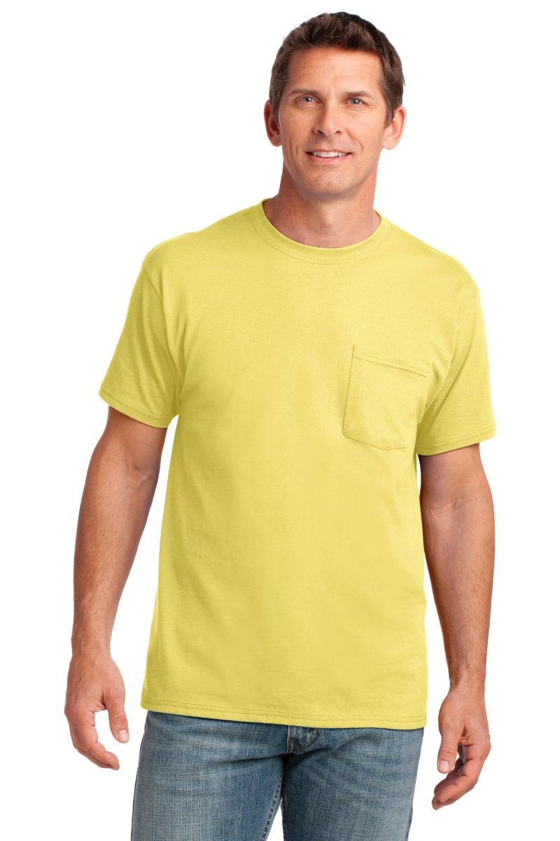 Port & Company® Core Cotton Pocket Tee. PC54P - uslegacypromotions