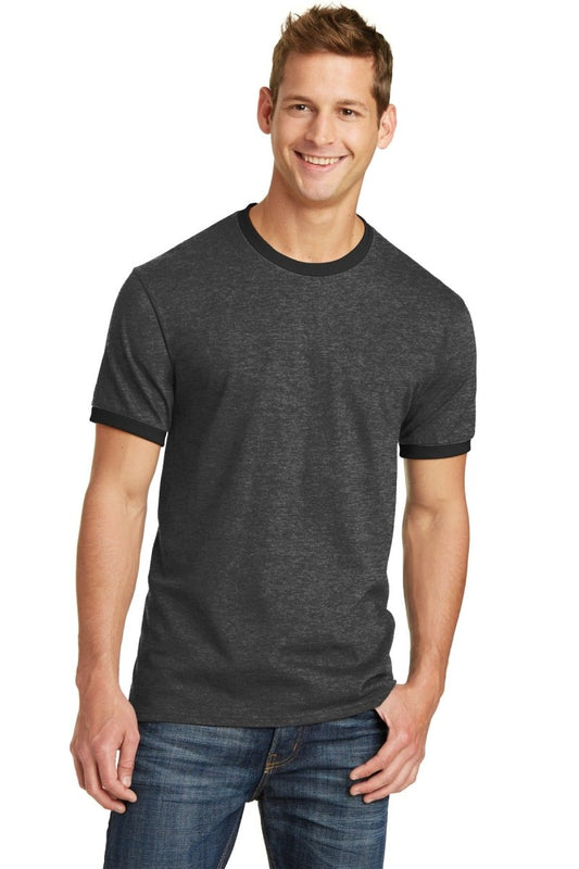 Port & Company® Core Cotton Ringer Tee. PC54R - uslegacypromotions