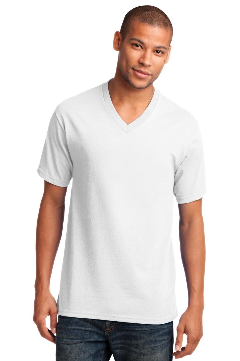 Port & Company® Core Cotton V-Neck Tee. PC54V - uslegacypromotions