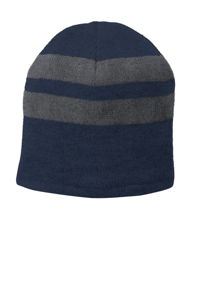 Port & Company® Fleece-Lined Striped Beanie Cap. C922 - uslegacypromotions