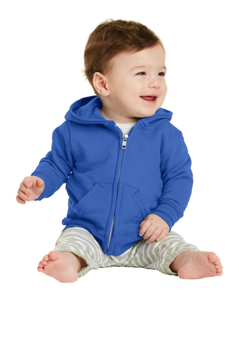 Port & Company® Infant Core Fleece Full-Zip Hooded Sweatshirt. CAR78IZH - uslegacypromotions