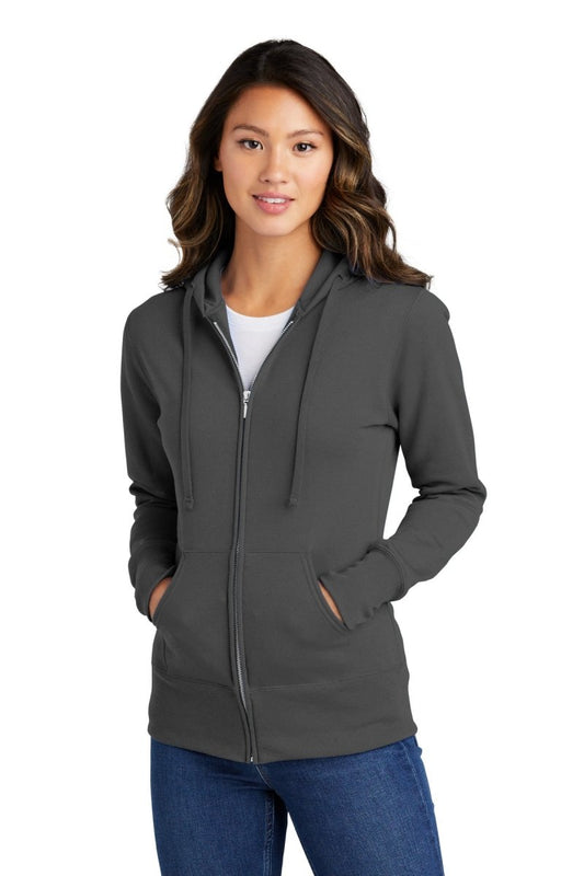 Port & Company® Ladies Core Fleece Full-Zip Hooded Sweatshirt. LPC78ZH - uslegacypromotions