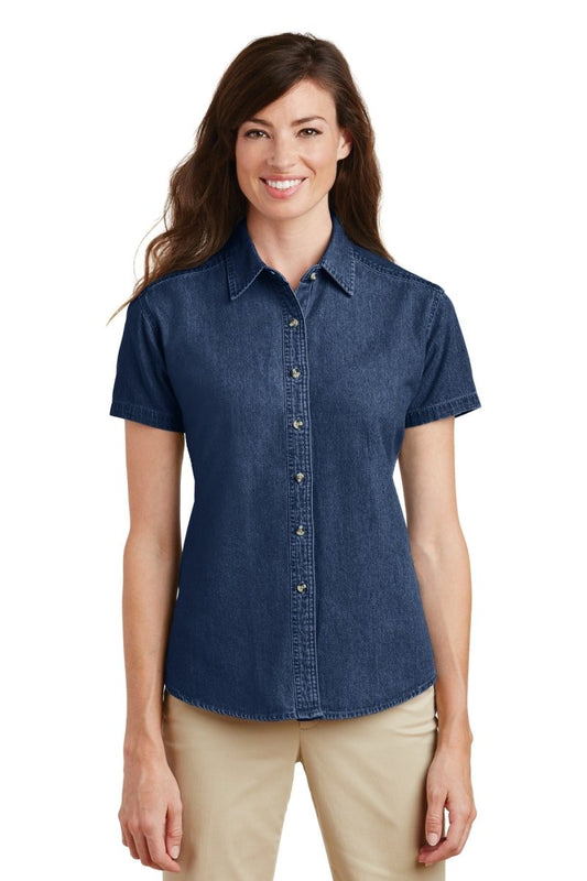 Port & Company® - Ladies Short Sleeve Value Denim Shirt. LSP11 - uslegacypromotions