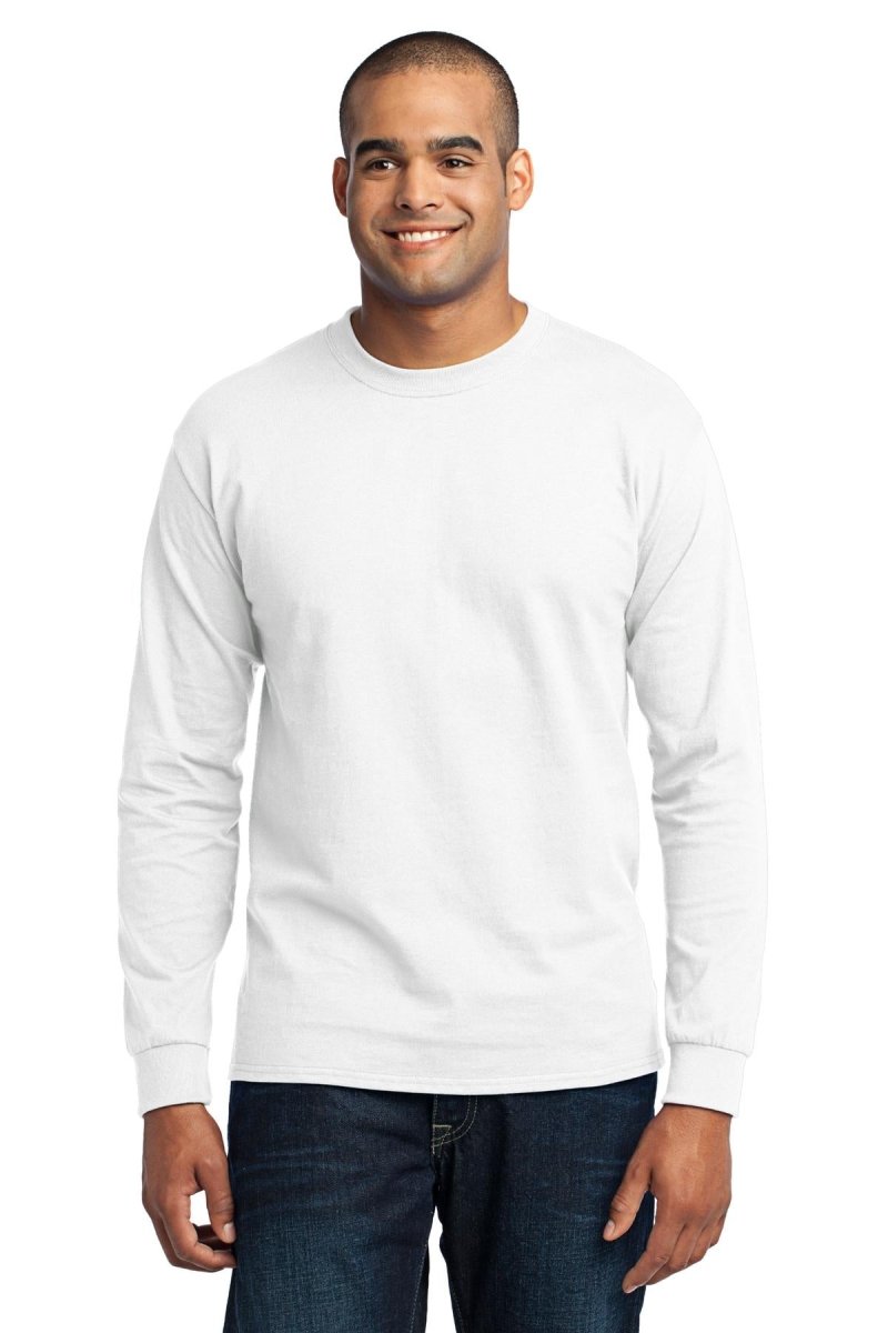 Port & Company® Tall Long Sleeve Core Blend Tee. PC55LST - uslegacypromotions