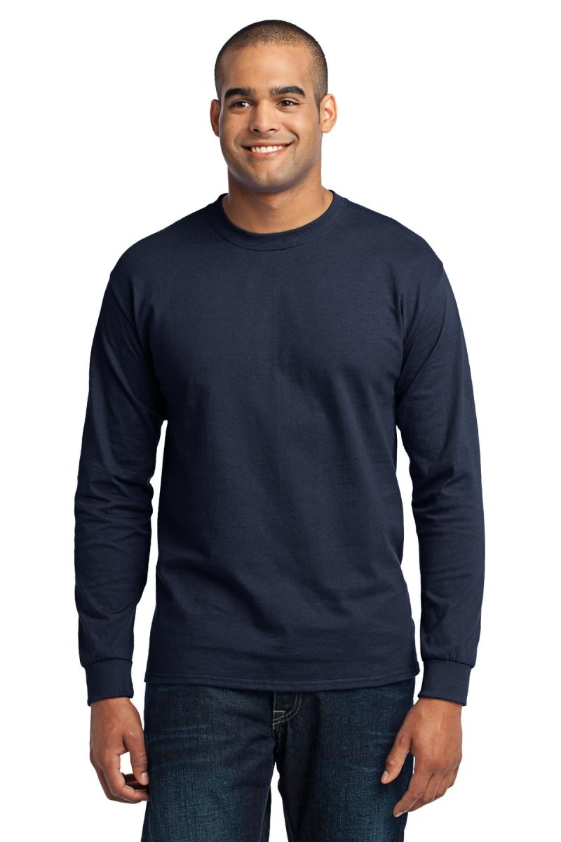 Port & Company® Tall Long Sleeve Core Blend Tee. PC55LST - uslegacypromotions