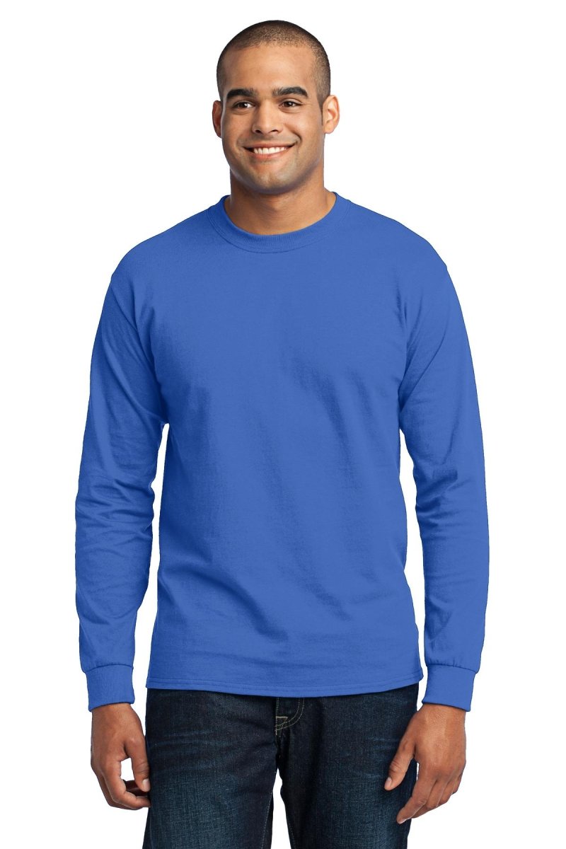 Port & Company® Tall Long Sleeve Core Blend Tee. PC55LST - uslegacypromotions
