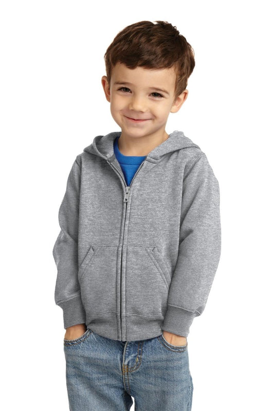 Port & Company® Toddler Core Fleece Full-Zip Hooded Sweatshirt. CAR78TZH - uslegacypromotions