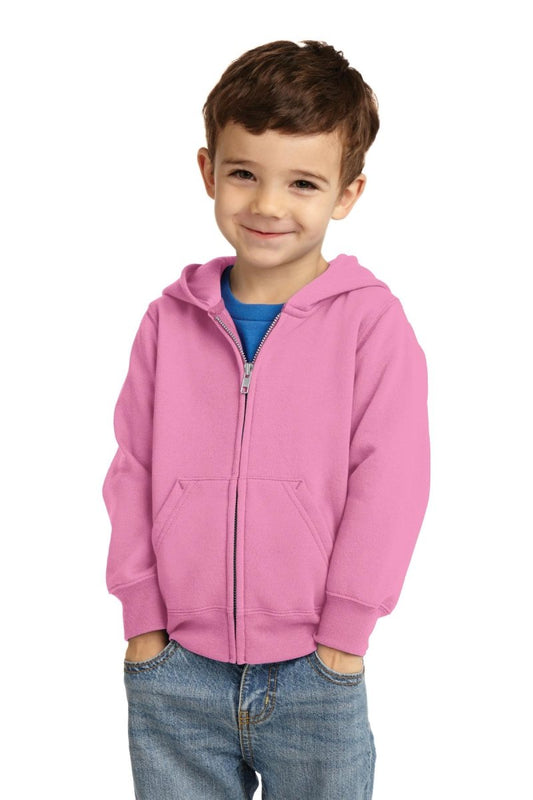 Port & Company® Toddler Core Fleece Full-Zip Hooded Sweatshirt. CAR78TZH - uslegacypromotions