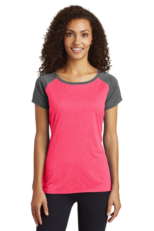 Sport-Tek ® Ladies Heather-On-Heather Contender ™ Scoop Neck Tee. LST362 - uslegacypromotions