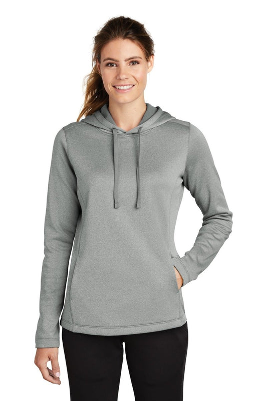 Sport-Tek ® Ladies PosiCharge ® Sport-Wick ® Heather Fleece Hooded Pullover. LST264 - uslegacypromotions