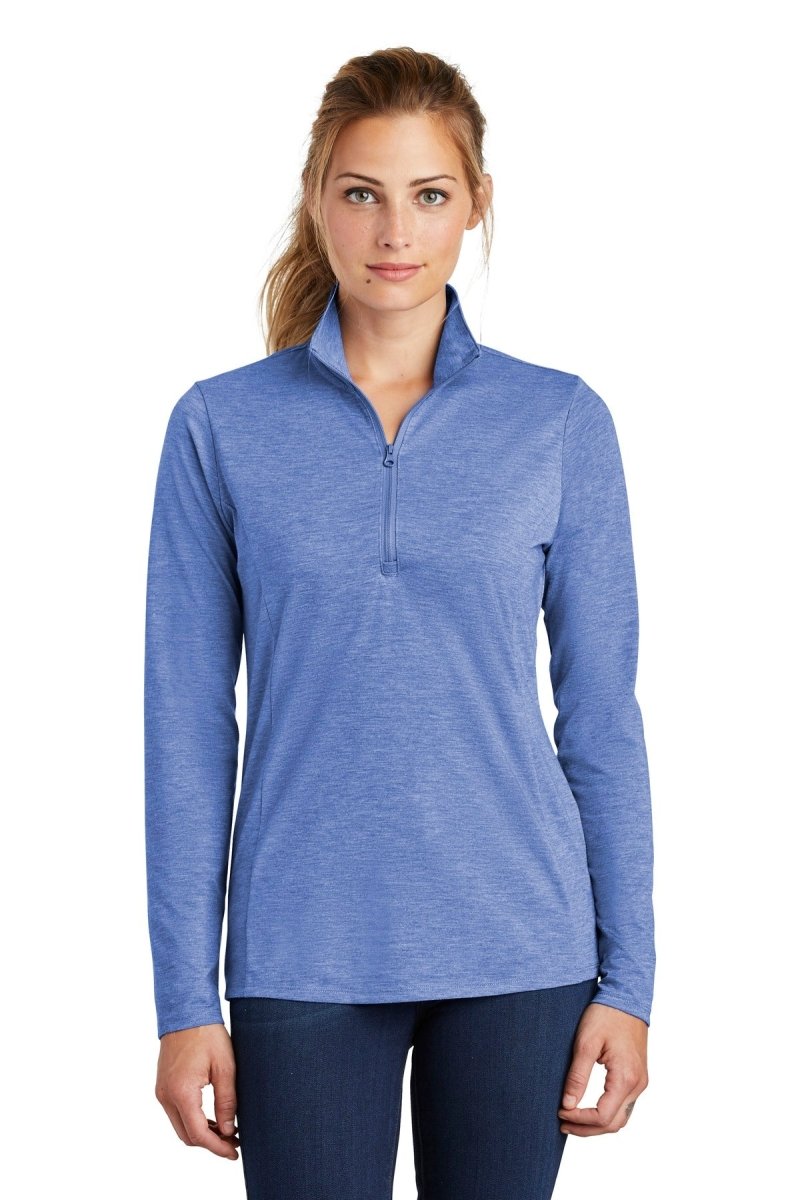 Sport-Tek ® Ladies PosiCharge ® Tri-Blend Wicking 1/4-Zip Pullover. LST407 - uslegacypromotions