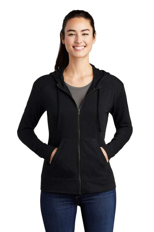 Sport-Tek ® Ladies PosiCharge ® Tri-Blend Wicking Fleece Full-Zip Hooded Jacket LST293 - uslegacypromotions