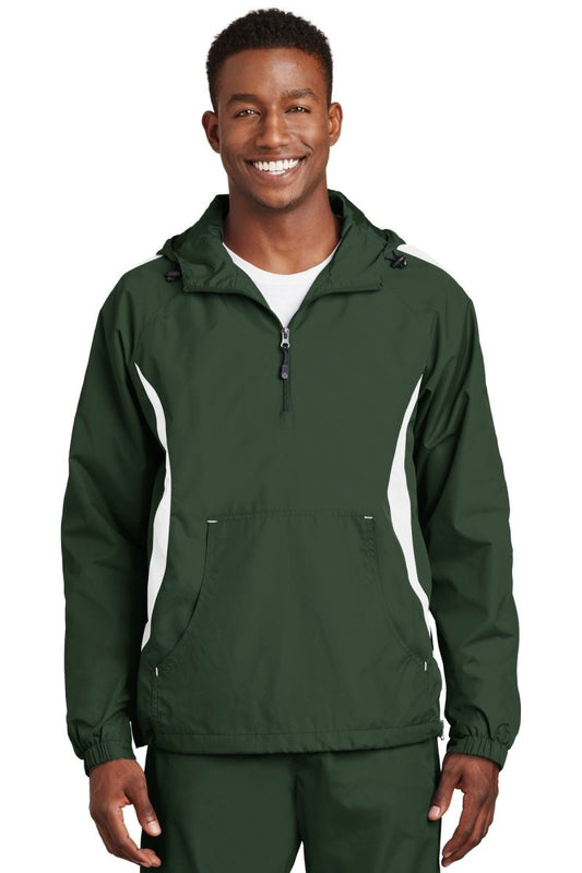 Sport-Tek® Colorblock Raglan Anorak. JST63 - uslegacypromotions