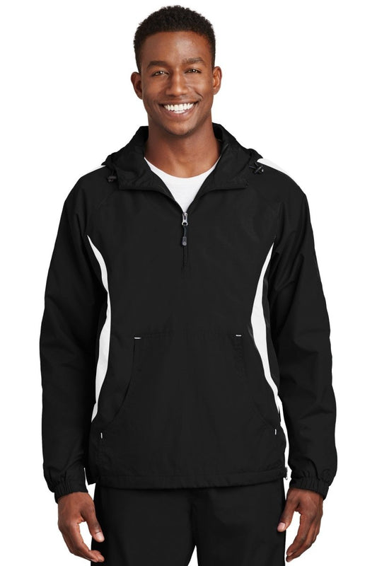 Sport-Tek® Colorblock Raglan Anorak. JST63 - uslegacypromotions