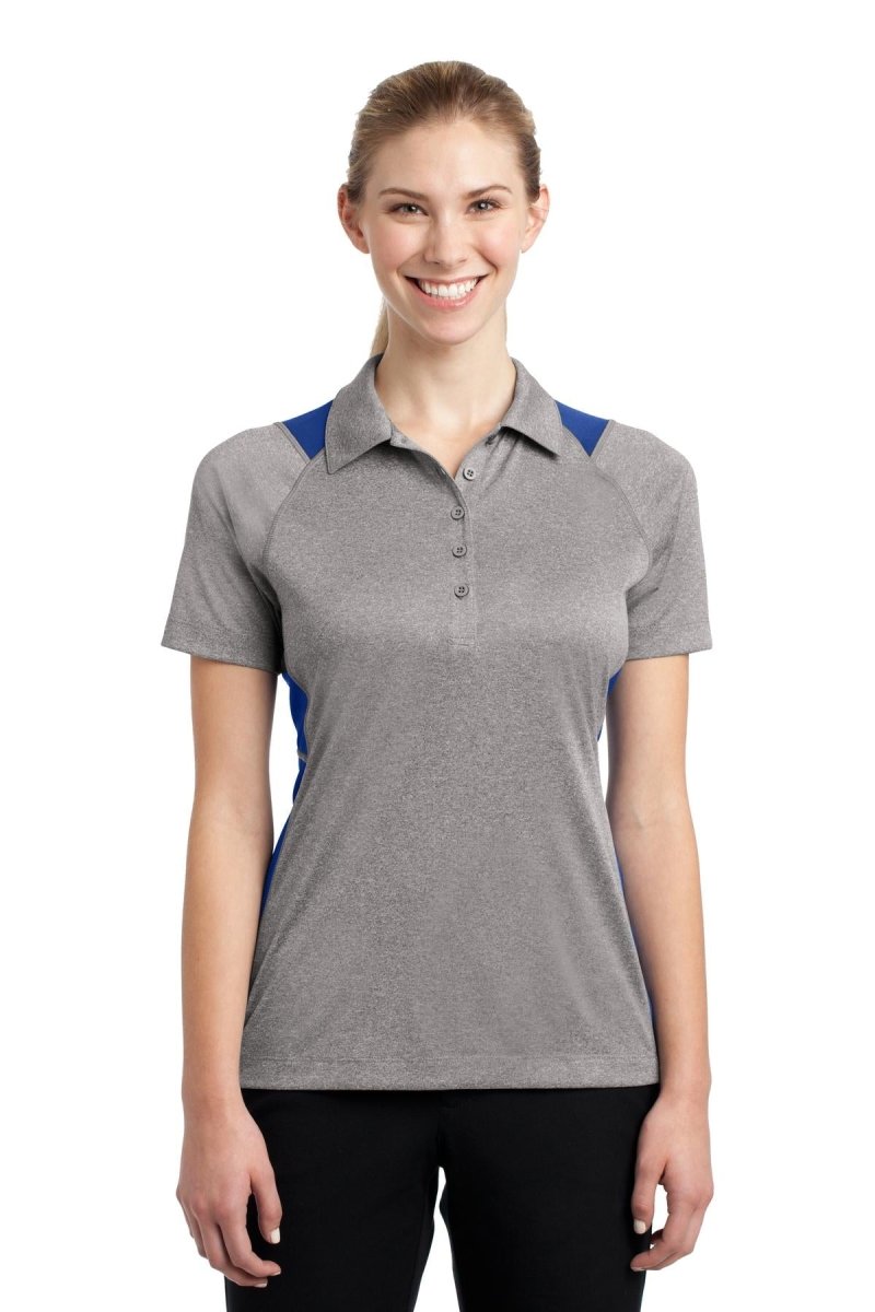 Sport-Tek® Ladies Heather Colorblock Contender™ Polo. LST665 - uslegacypromotions