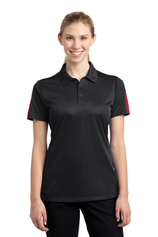 Sport-Tek® Ladies PosiCharge® Active Textured Colorblock Polo. LST695 - uslegacypromotions