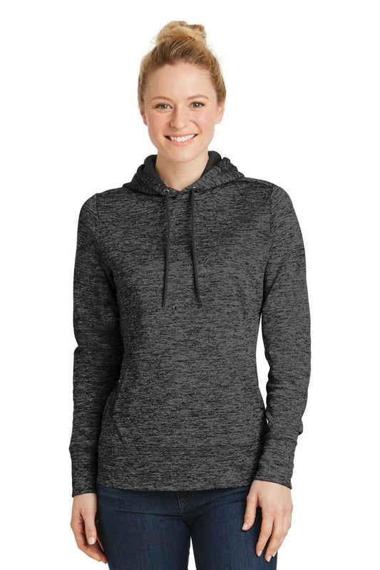 Sport-Tek® Ladies PosiCharge® Electric Heather Fleece Hooded Pullover. LST225 - uslegacypromotions
