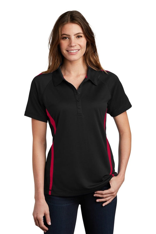 Sport-Tek® Ladies PosiCharge® Micro-Mesh Colorblock Polo. LST685 - uslegacypromotions