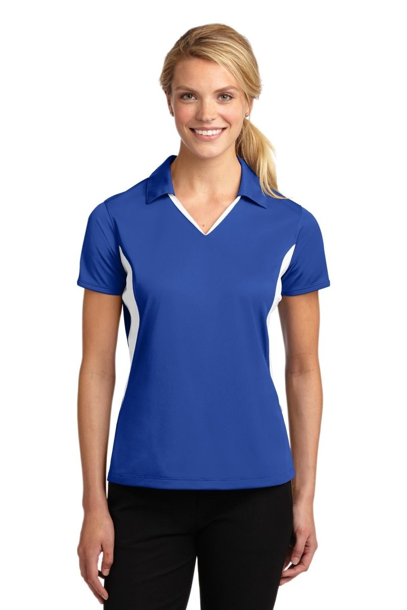 Sport-Tek® Ladies Side Blocked Micropique Sport-Wick® Polo. LST655 - uslegacypromotions