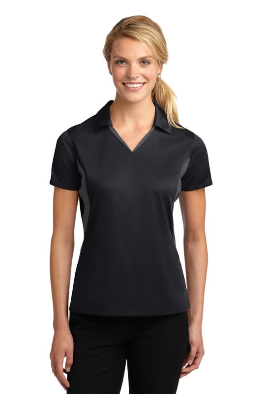 Sport-Tek® Ladies Side Blocked Micropique Sport-Wick® Polo. LST655 - uslegacypromotions