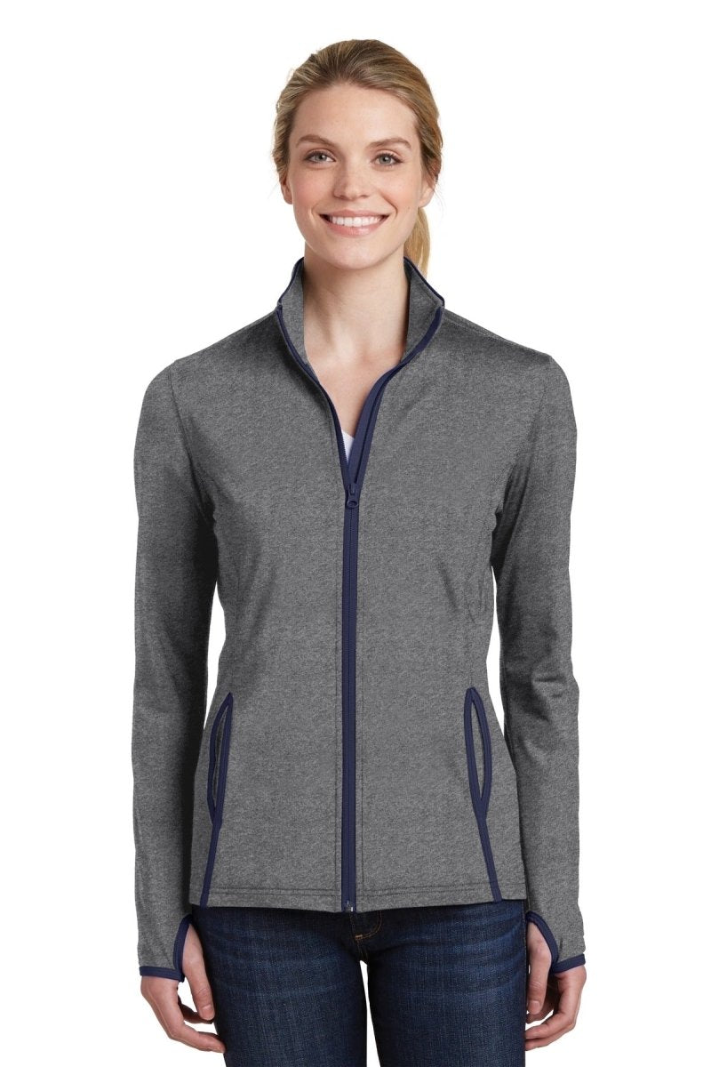 Sport-Tek® Ladies Sport-Wick® Stretch Contrast Full-Zip Jacket. LST853 - uslegacypromotions