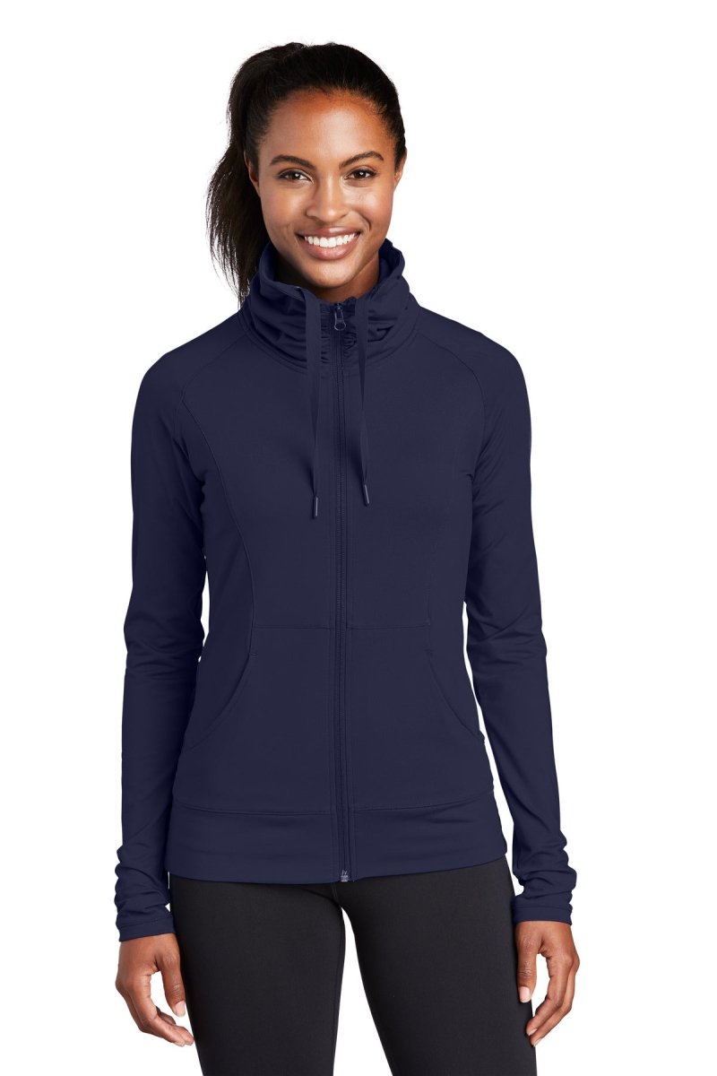 Sport-Tek® Ladies Sport-Wick® Stretch Full-Zip Jacket. LST852 - uslegacypromotions