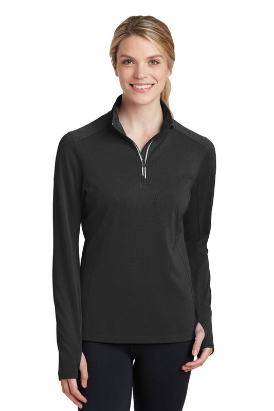 Sport-Tek® Ladies Sport-Wick® Textured 1/4-Zip Pullover. LST860 - uslegacypromotions