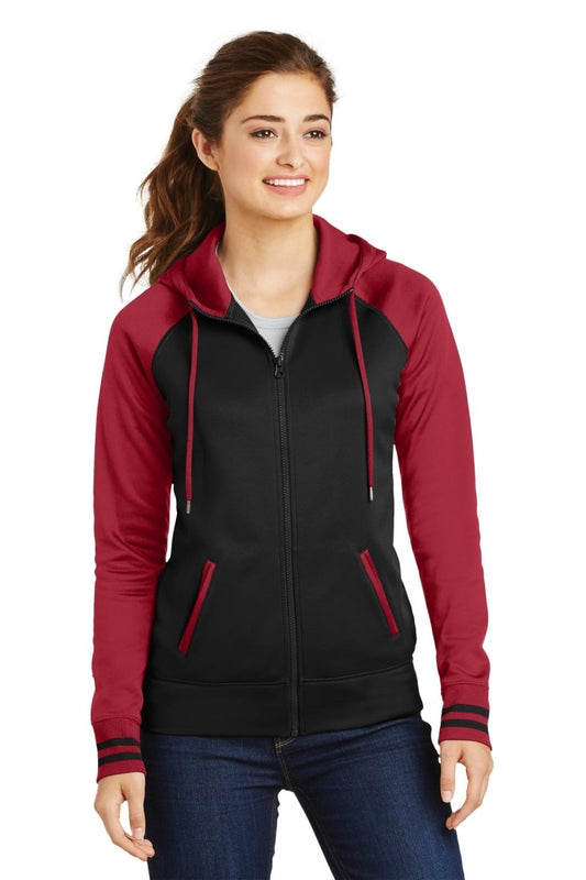 Sport-Tek® Ladies Sport-Wick® Varsity Fleece Full-Zip Hooded Jacket. LST236 - uslegacypromotions