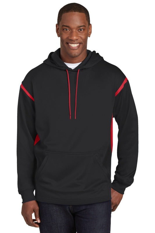 Sport-Tek® Tech Fleece Colorblock Hooded Sweatshirt. F246 - uslegacypromotions