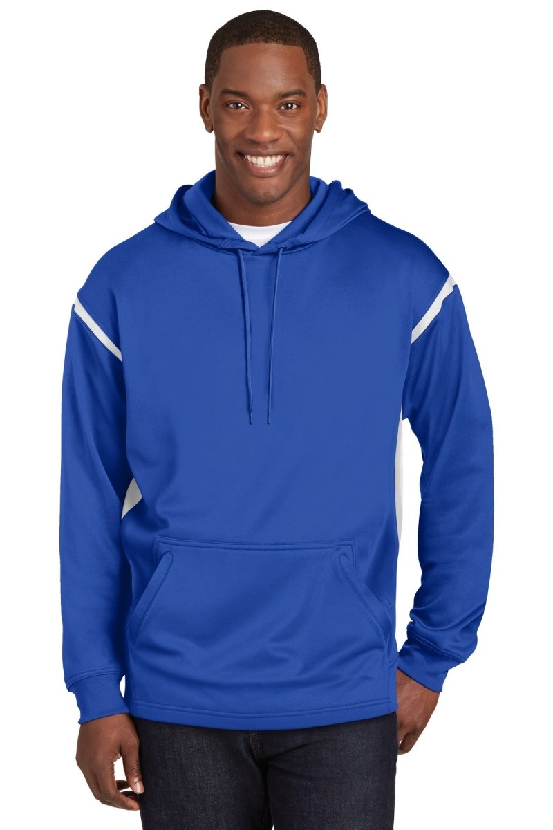 Sport-Tek® Tech Fleece Colorblock Hooded Sweatshirt. F246 - uslegacypromotions