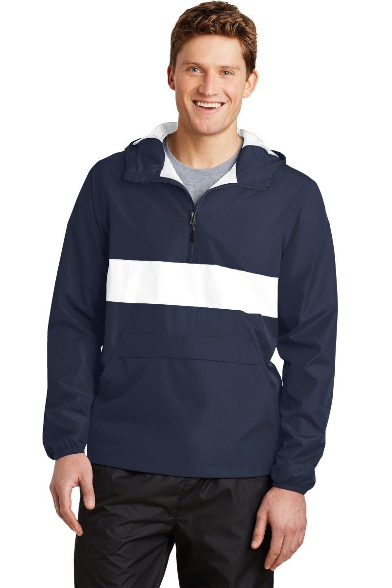 Sport-Tek® Zipped Pocket Anorak. JST65 - uslegacypromotions