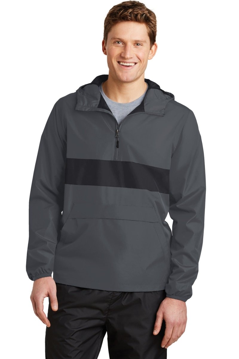 Sport-Tek® Zipped Pocket Anorak. JST65 - uslegacypromotions
