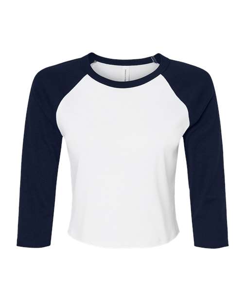 BELLA + CANVAS 1200 - White/ Navy