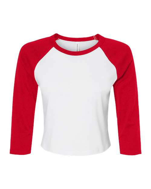 BELLA + CANVAS 1200 - White/ Red