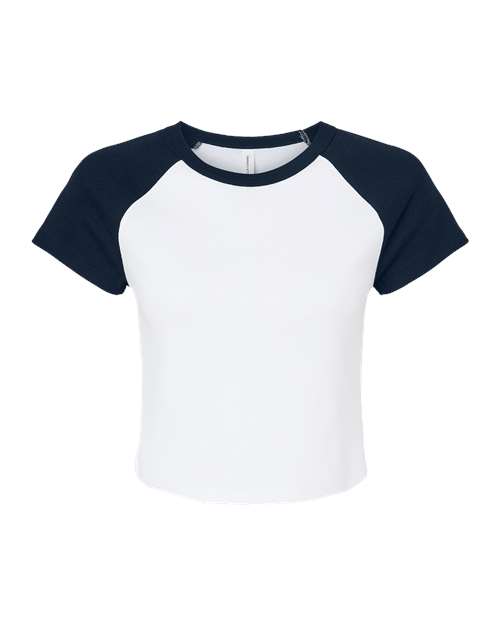 BELLA + CANVAS 1201 - White/ Navy