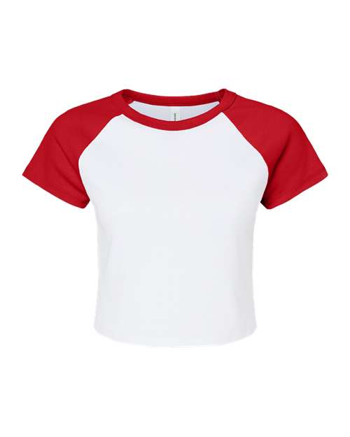 BELLA + CANVAS 1201 - White/ Red