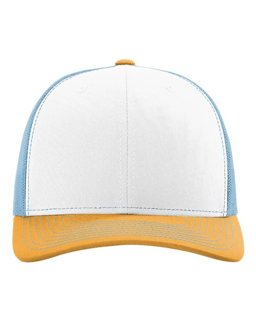 Richardson 112 - White/ Columbia Blue/ Yellow