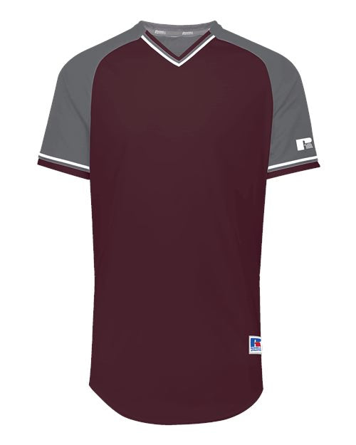 Russell Athletic R01X3B - Maroon/ Steel/ White