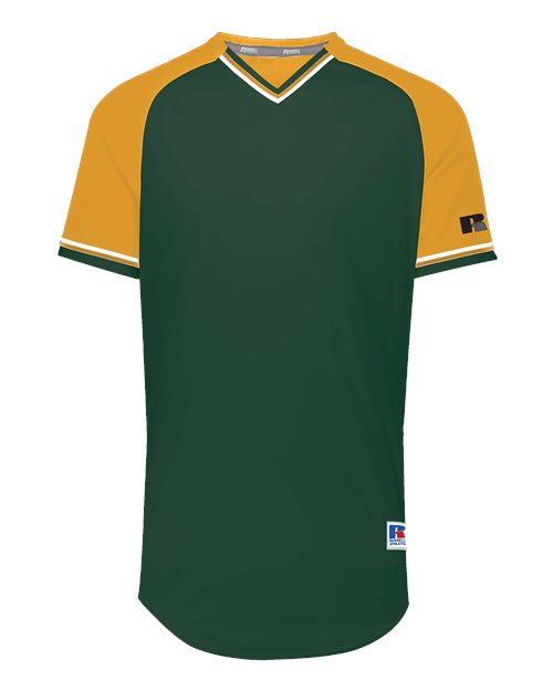 Russell Athletic R01X3M - Dark Green/ Gold/ White