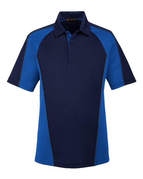 Harriton M385 - Dark Navy/ True Royal/ Dark Charcoal